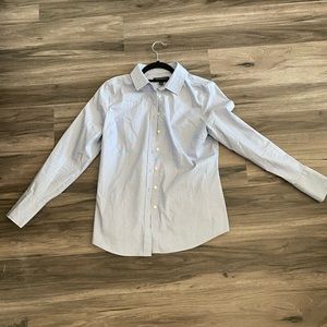 Blue and White Banana Republic Button Down
